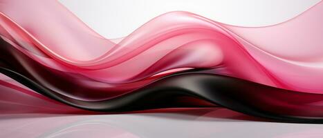Digital abstract background with smooth silk waves, futuristic wavy.AI Generated. photo