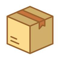 caja paquete símbolo icono vector diseño ilustración