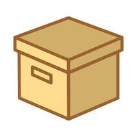 caja paquete símbolo icono vector diseño ilustración