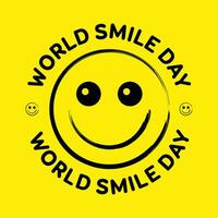 World smile day design vector