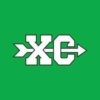 XC CC cross country t shirt design vector