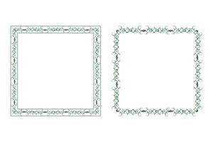 Decorative ornamental Christmas border frame, Merry Christmas holly leaves Square frames, ornament frame border corner Decoration, Wedding greeting cards invitation card holiday page borders vector