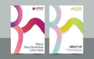 Gradient Colorful Cover Design For Flyer, Brochure, Annual Report, Poster, Book. vector