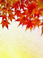 arce hojas simbolizar acogedor otoño. foto