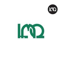 Letter LMQ Monogram Logo Design vector