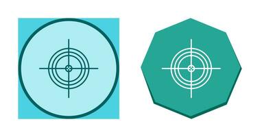 Unique Target Vector Icon