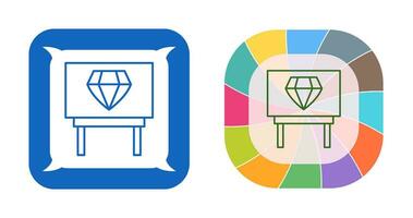 Diamond Exhibit Vector Icon