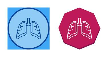 icono de vector de pulmones