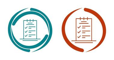 Booking CheckList Vector Icon