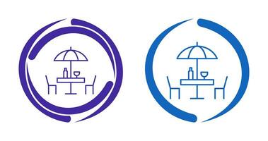 Unique Cafe Table Vector Icon