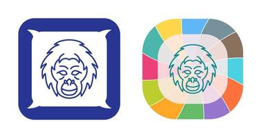 Orangutan Vector Icon