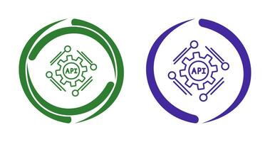 icono de vector de api