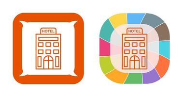 icono de vector de hotel