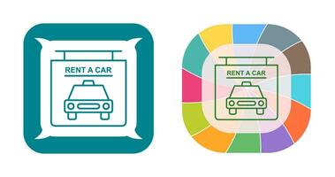 Rent a Car Vector Icon