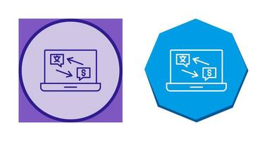icono de vector de traductor