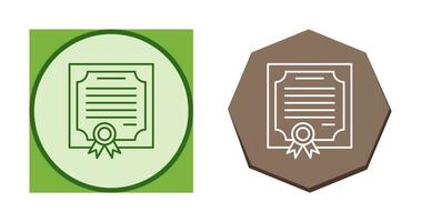 icono de vector de certificado