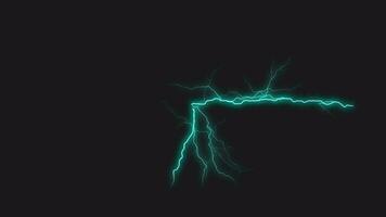 Abstract animation loop blue glow electric lightning fast moving video