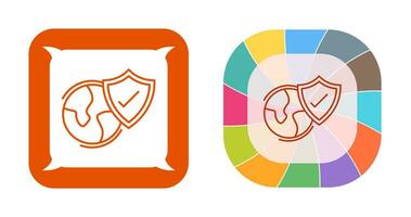 Worldwide Security Vector Icon