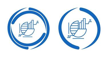 icono de vector de gráfico circular