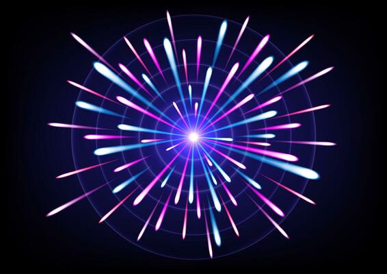 Abstract colorful sparkle lines with glowing lights vector illustration background