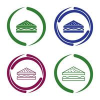 Unique Sandwich Vector Icon