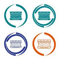Unique Cream Cake Vector Icon
