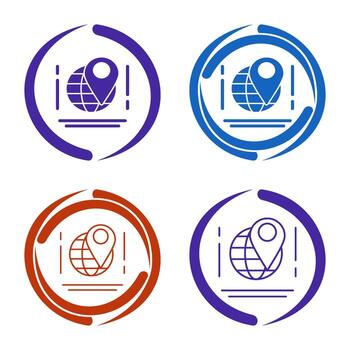 icono de vector de mapa