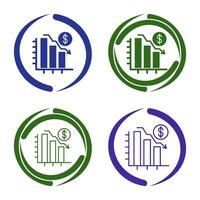 Chart Down Vector Icon