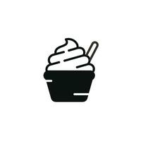 Ice cream icon isolated on white background vector