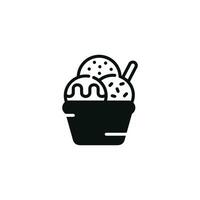 Ice cream icon isolated on white background vector