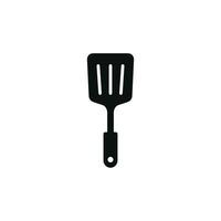 Spatula line icon isolated on white background vector