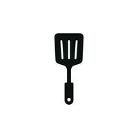 Spatula line icon isolated on white background vector