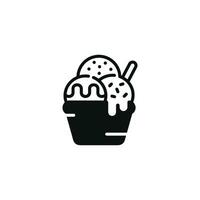 Ice cream icon isolated on white background vector