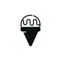 Ice cream icon isolated on white background vector