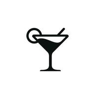 Cocktail icon isolated on white background vector