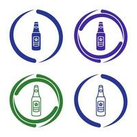 Beer Bottle Vector Icon