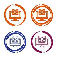 Digital Learning Vector Icon