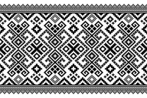 Nature vintages cross stitch traditional ethnic pattern paisley flower Ikat background abstract Aztec African Indonesian Indian seamless pattern for fabric print cloth dress carpet curtains and sarong vector