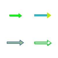 Unique Right Arrow Vector Icon