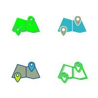 Folded Map Vector Icon