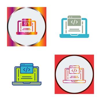 icono de vector de codificación