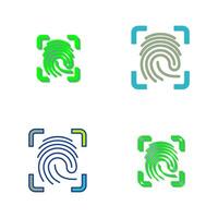 Finger Print Vector Icon