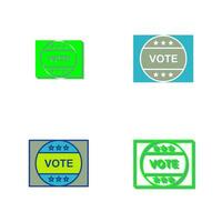 Vote Sticker Vector Icon