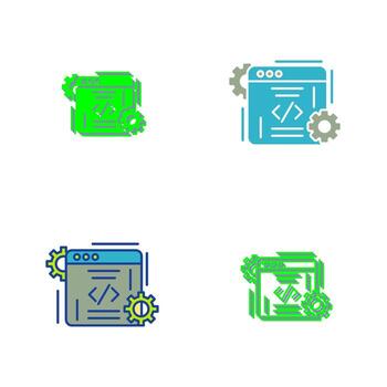 icono de vector de codificación