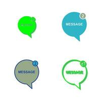 Message Bubbles Vector Icon