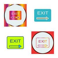 Unique Exit Vector Icon