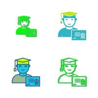 Unique Receiving Diploma Vector Icon