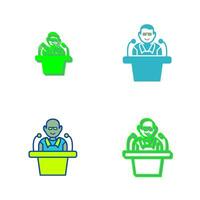 Unique Lecture Vector Icon