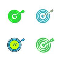 Unique Dartboard Vector Icon