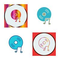 Unique Music CD Vector Icon